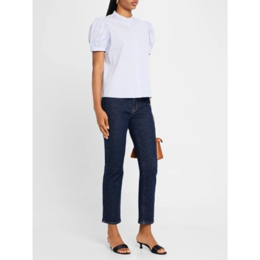 Like New! FRAME The Borrowed Ankle Jeans in Dark Blue in Size 27